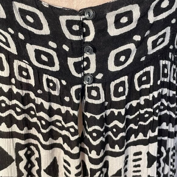 Ralph Lauren Denim & Supply Tribal Abstract Flowy Tiered Maxi Dress Medium - Picture 9 of 11